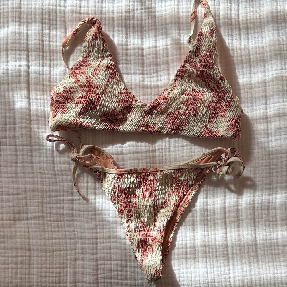 Rip Curl Pink and Cream Bikini